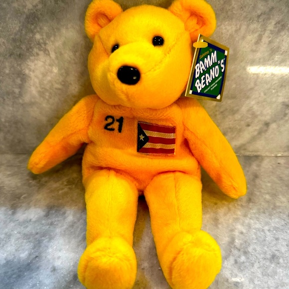 Roberto Clemente Pittsburgh Pirates Teddy Bear - Picture 5 of 11